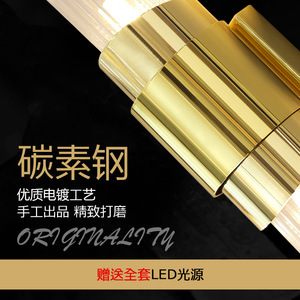 Postmodern Wall Lamp Copper Body E27 Led Bulb Switch Control For Living Room Bedroom <b>Corridor</b> <b>Lighting</b> - Product Image 4