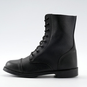 SFB0703 Chaussures tactiques pour hommes en cuir noir respirant de haute qualité, bottes tactiques pour hommes, bottes du désert - Product Image 2