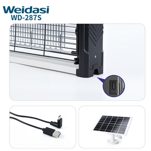 <span class=keywords><strong>Lampe</strong></span> <span class=keywords><strong>anti</strong></span>-moustiques solaire Weidasi à économie d'énergie 365nm 3200v avec panneau solaire LED UV pour hôtel et extérieur - Product Image 5