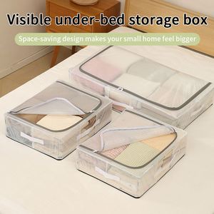 Organizador de Ropa para Debajo de la Cama, Caja de Almacenamiento Transparente de PVC, Caja Plegable para Debajo de la Cama - Product Image 4