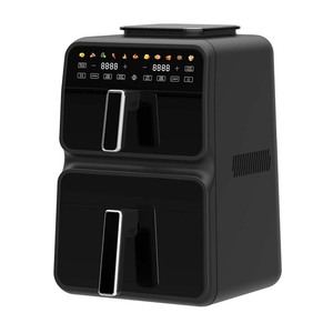 Prezzo di fabbrica doppio Stack <span class=keywords><strong>XL</strong></span> 6 + 7.2L 2 cestello <span class=keywords><strong>friggitrice</strong></span> <span class=keywords><strong>ad</strong></span> <span class=keywords><strong>aria</strong></span> forno con 2 cesti di frittura indipendenti doppia zona <span class=keywords><strong>friggitrice</strong></span> digitale - Product Image 2