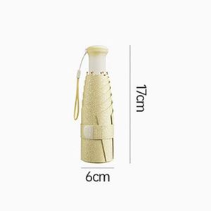 Paraguas de Bolsillo Ultraligero Serie Diamante UV con Protección Solar de 6 Varillas y Tela de Seda Helada - Product Image 2
