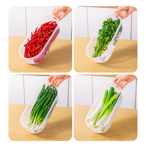 Conteneur de stockage alimentaire en PP avec une capacité de 5,5 L, finition brillante, design multifonctionnel pour la conservation de la fraîcheur, échalote, <span class=keywords><strong>coriandre</strong></span> - Product Image 2