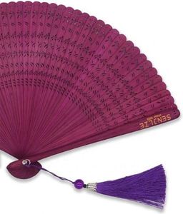 Handmade Portable Folding Bamboo <b>Fan</b> for Women-Chinese/Japanese Wooden Foldable <b>Handheld</b> <b>Fan</b> with Classic Silk Pouch - Product Image 5