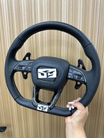 Volant en carbone semi-perforé avec bouton de démarrage R8 et sélecteur de mode de conduite pour Audi A3 A4 A5 A6 C7 C8 Q3 Q5 Q7 4L SQ5 SQ8 TTRS