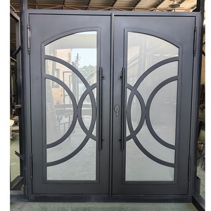 S Pavit European Piviot Clad Industrial White <span class=keywords><strong>Hubbard</strong></span> Colors Acoustic Garden Thermal Break Puertas de hierro forjado - Product Image 6