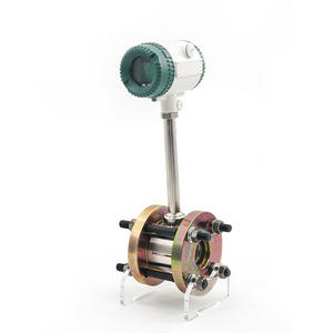 温度および圧力補正デジタル流体液体蒸気タービン流量計ステンレス鋼304渦流量計 - Product Image 1