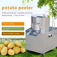 2200W Automatische 450-650kg/u capaciteit 304 roestvrijstalen was- en schilmachine voor uien, aardappelen en gember