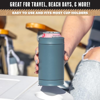 Glacière isotherme 3 en 1, taille universelle pour les canettes de 12 oz, les canettes fines et les bouteilles