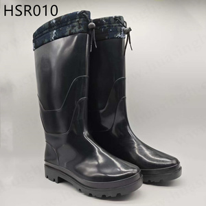 ZYF, <span class=keywords><strong>Bottes</strong></span> <span class=keywords><strong>de</strong></span> <span class=keywords><strong>pluie</strong></span> noires en PVC moulé intégral brillant/mat pour le nettoyage des piscines et des jardins, chaussettes hautes pour le nettoyage des jardins, HSR010 - Product Image 2
