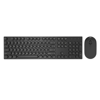 Clavier et Souris Combo LED Rétroéclairé Sans Fil 2.4 GHz pour Bureau, 104 Touches, Rechargeable, Souris Portable Standard Incluse