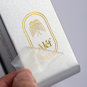 สติกเกอร์โลโก้โลหะแบบกำหนดเอง กันน้ำ สำหรับตกแต่งแก้ว ขวด และบรรจุภัณฑ์ - Product Image 5