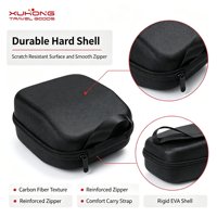 Étui Organisateur Étanche pour Casque Audio, Fermeture Éclair, Coque Rigide en EVA Personnalisée, Poche en Maille pour Casque de Jeu, Vente en Gros OEM