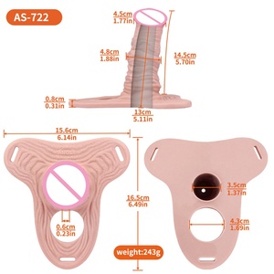 Hollow Horse <b>Dildo</b> Male Chastity Cage for Couple Wearable Penis Lock Device BDSM Adult Bondage Game Comfortable Strap on Sex Toy - Product Image 6