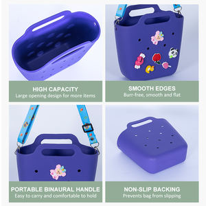 女性用トートバッグゴムシリコーンバッグEVAビーチバッグを出荷する3日準備 - Product Image 4