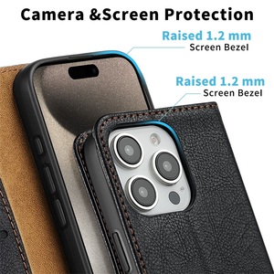 Custodia a Portafoglio Magnetica in <span class=keywords><strong>Pelle</strong></span> PU con Porta Carte per <span class=keywords><strong>iPhone</strong></span> 16 17, Accessorio Mobile alla Moda per <span class=keywords><strong>iPhone</strong></span> 15 14 13 12 <span class=keywords><strong>11</strong></span> - Product Image 4