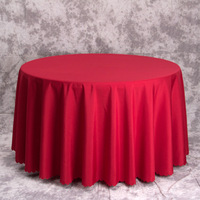 Nappe de table ronde de luxe en polyester imprimé noir de 132 pouces pour événements de mariage et réceptions 2026