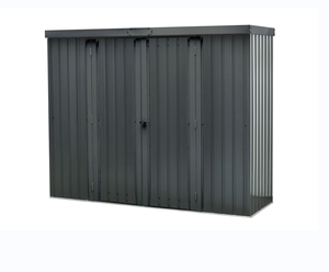 OSLO 1830 226X81 armoire d'équipement en métal avec porte-outil anthracite abri <span class=keywords><strong>de</strong></span> <span class=keywords><strong>jardin</strong></span> en métal abri <span class=keywords><strong>de</strong></span> <span class=keywords><strong>jardin</strong></span> - Product Image 1