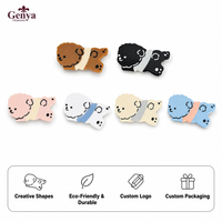 Barrettes à cheveux en acétate Genya Cute Graffiti Dog, pinces à cheveux bec de canard haut de gamme, pinces latérales personnalisées en acétate, accessoires pour cheveux pour filles