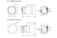Module de caméra thermique série PG-TM38, résolution 384 * 288, noyau d'imagerie thermique léger, infrarouge, pour caméra sportive