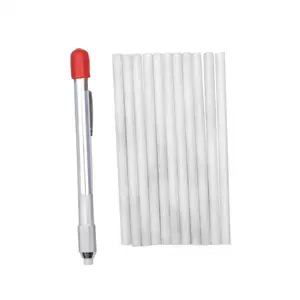 Soapstones Chalks Pen Welding Pencil Refills Draw Markers Removable for Steel Slate Tile White Chalk