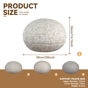 Nicro nuovo Design personalizzato paralume <span class=keywords><strong>classico</strong></span> rotondo fatto a mano da <span class=keywords><strong>soggiorno</strong></span> in lino naturale appeso decorazione per la casa - Product Image 2