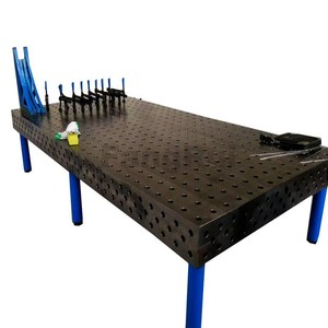 Table de soudage à charge lourde Série D28-Fonte nitrurée, <span class=keywords><strong>grille</strong></span> anti-usure et verrouillage de montage sans soudure - Product Image 5