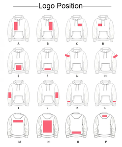 Felpa da uomo con cappuccio pesante e vuota e spessa felpa 380 360 320 con Logo personalizzato in spugna francese con cappuccio oversize