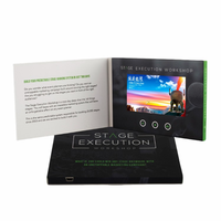 Brochure vidéo avec écran LCD de 7 pouces, livre vidéo avec écran LCD