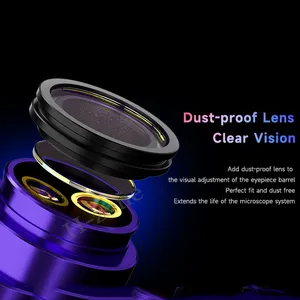 Microscopio <span class=keywords><strong>trinocular</strong></span> estéreo de aumento mecánico 6560T-B11 6,5-60X con ocular ajustable para reparación de soldadura de placa base - Product Image 2