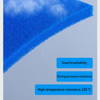 Feuille d'éponge en mousse de silicone à cellules ouvertes à prix compétitif bleu clair feuilles de caoutchouc de table en fer à vapeur souple et résistant aux hautes températures