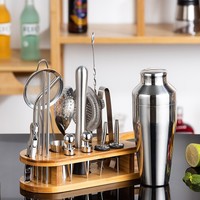 Professionelles Cocktail-Barset Edelstahl Mixologie-Werkzeuge Bar-Cocktail-Shaker-Set Reise-Cocktail-Shaker-Set