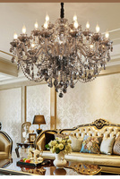 Lustre suspendu en cristal de style européen contemporain, très populaire pour salon, chambre d'hôtel, château, villa de luxe