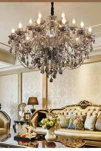 人気のリビングルームホテルベッドルームキャッスルヴィラ高級ヨーロピアンスタイルコンテンポラリークリスタルペンダントライトシャンデリア - Product Image 5