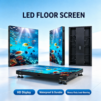 Panneau de sol de danse interactif LED P3, pleine couleur, antidérapant, étanche, sans joint, pour fêtes, mariages, scènes, KTV