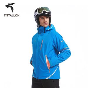 OEM ODM Waterproof Anti-UV Outdoor Jacket Tetrahedral Fabric Men's Ski &amp; Snowboard Jackets - Product Image 3