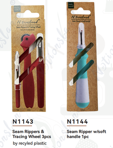 D & D Vintage taglierina per filettatura squarci e ruota di tracciamento 3 pz squartatore per cuciture w/manico morbido carta di imballaggio all'ingrosso - Product Image 3