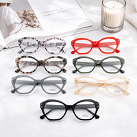 Montures de lunettes optiques en acétate à rivets géométriques, branches épaisses, couleurs assorties, livraison rapide pour commandes en gros