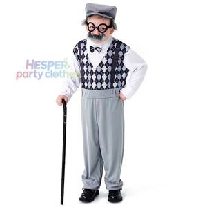 Costumes d'Halloween pour enfants fabriqués en Chine par HP, petit vieil homme, costume de grand-père pour garçons - Product Image 1