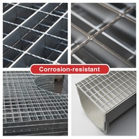 Acier galvanisé zingué Revêtement en poudre Revêtement antidérapant Grille de sol Plaque de fer Traction Bande de roulement Échelle Grilles Bouche de crocodile