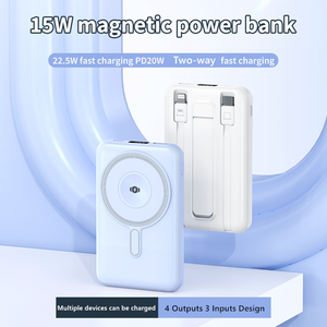 Batería Externa Portátil de 10000mAh con Carga Rápida PD de 22.5W, con Cable, Soporte y <span class=keywords><strong>Cargador</strong></span> Magnético Inalámbrico para <span class=keywords><strong>iPhone</strong></span> 17, Nueva Tendencia 2026 - Product Image 6