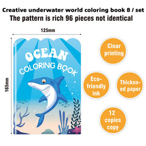 Libro <span class=keywords><strong>da</strong></span> <span class=keywords><strong>Colorare</strong></span> per Festa <span class=keywords><strong>di</strong></span> Compleanno a Tema Mondo Sottomarino con Design Graffiti Carino in Carta - Product Image 3