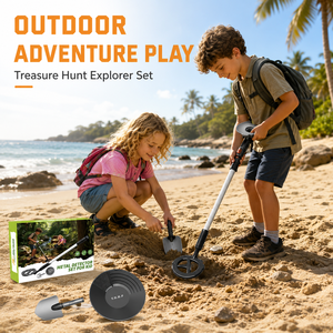 Juego <span class=keywords><strong>de</strong></span> detector <span class=keywords><strong>de</strong></span> metales para niños con pala y cuenco para oro, para explorar y buscar tesoros al aire libre, venta al por mayor - Product Image 5