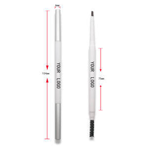 ดินสอเขียนคิ้ว2อิน1สีชมพูเขียนคิ้วแบบ2หัวกันน้ำเขียนคิ้วพร้อมแปรงเขียนคิ้วยาวฉลากตามต้องการ - Product Image 4