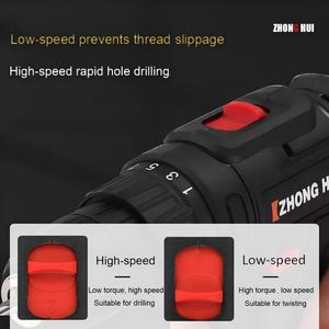 <span class=keywords><strong>Trapano</strong></span> a Pistola <span class=keywords><strong>Ricaricabile</strong></span> a Doppia Velocità con <span class=keywords><strong>Batteria</strong></span> al Litio da 12V, Cacciavite Elettrico Multifunzione <span class=keywords><strong>per</strong></span> Uso Domestico da 21V, <span class=keywords><strong>Trapano</strong></span> a Mano - Product Image 3