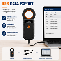 Escáner RFID Portátil de 134.2KHz para Microchip de Mascotas y Etiqueta de Oreja de Ganado ISO11784/85