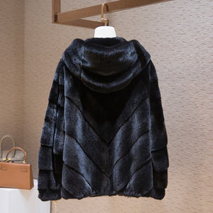 <span class=keywords><strong>Cappotto</strong></span> in velluto <span class=keywords><strong>con</strong></span> <span class=keywords><strong>cappuccio</strong></span> da donna, - Product Image 4