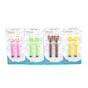 Nueva Llegada Lindo Conejo de Dibujos Animados Rana Pollo Oso Diseño 10ml Jeringa Irrigador Nasal Limpiador de Nariz <span class=keywords><strong>para</strong></span> Bebé Lavado de Nariz - Product Image 1