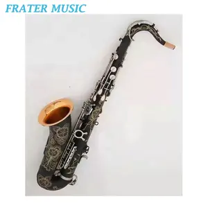 High grade Electrophoretic paint surface brass body and inner bell Tenor Saxophone with nickel plated sax keys (JTS-460)