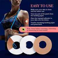 Patchs adhésifs pour capteur anti-transpiration Capteur CGM prédécoupé Bande de surpatch Moniteur de glucose continu Couvertures de capteur de protection